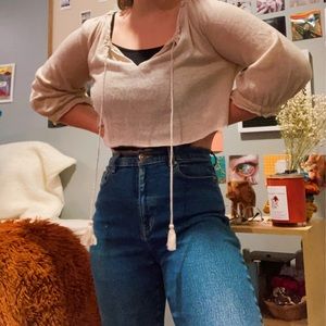 Loft cream colored blouse